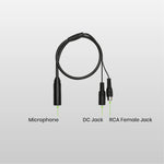 High Sensitivity CCTV Microphone with 45cm power/audio Cable - TAA Compliant