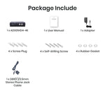 4K HD-TVI/ AHD/ HDCVI/ CVBS to HDMI/ VGA/ CVBS Converter with Loop Out & Audio Embedder - TAA Compliant