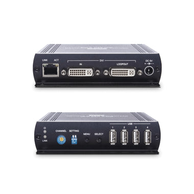 DVI USB/ Audio/ RS232 CAT5e KVM Extender - TAA Compliant