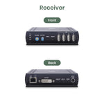 DVI USB/ Audio/ RS232 CAT5e KVM Extender - TAA Compliant