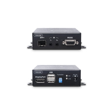4K60Hz DisplayPort & USB/IR/RS232 KVM Fiber Optic Extender - TAA Compliant