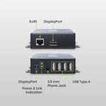 4K DisplayPort KVM with USB CAT5e Extender 150M - TAA Compliant
