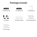 4 Channel HD-TVI/AHD/HDCVI/CVBS with RS485 Fiber Extender 20KM