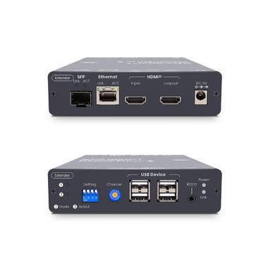 SwiftSync 2.0 4K60Hz HDMI® USB/Audio/RS232/IR CAT6/Fiber KVM Extender 100m/60km - TAA Compliant