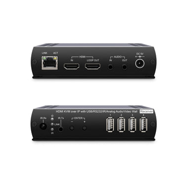 1080P HDMI® KVM & USB, RS232, IR, Audio over IP Extender - TAA Compliant