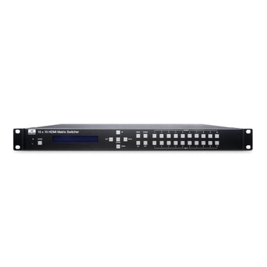 4K60Hz 10 in 10 out HDMI® Matrix Switcher with Audio Extractor - TAA Compliant