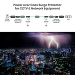 HD-TVI/AHD/HDCVI/CVBS POC (Power over Coax) Surge Protector - TAA Compliant