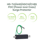 HD-TVI/AHD/HDCVI/CVBS POC (Power over Coax) Surge Protector - TAA Compliant