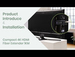 Compact 4K HDMI® Fiber Extender 1KM