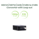 HDCVI/HDTVI/AHD/CVBS to CVBS Converter with Loop out - TAA Compliant