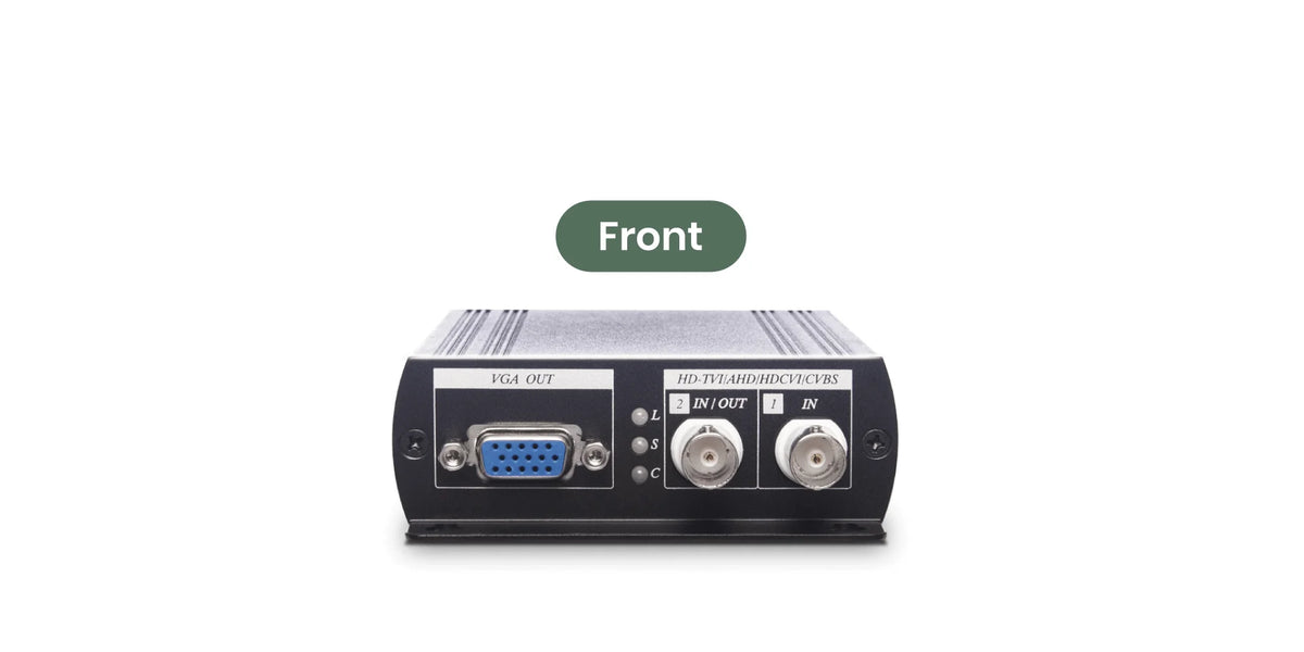 HDCVI/HDTVI/AHD/CVBS to HDMI/VGA/Composite Video/loop out Converter ...