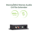 Stereo/Mini Stereo Audio CAT5e Extender Kit - TAA Compliant