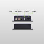 Stereo/Mini Stereo Audio CAT5e Extender Kit - TAA Compliant