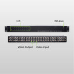 16 x 32 HD-TVI/AHD/HDCVI/CVBS Video Distributor - TAA Compliant