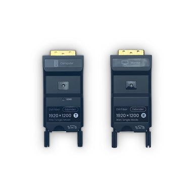 Compact DVI Fiber Extender 1KM - TAA Compliant