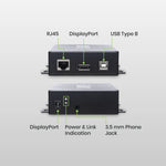 4K DisplayPort KVM with USB CAT5e Extender 150M - TAA Compliant