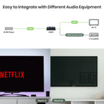 4K60Hz HDMI® Audio Extractor (HDMI/SPDIF/Stereo) with dual HDMI Outputs and Up/down Scaler