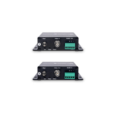 Single Channel HD-TVI/AHD/HDCVI/CVBS with RS485 Fiber Extender 20KM