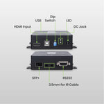 4K60Hz HDMI® & USB/IR/RS232 KVM Fiber Optic Extender