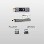 Compact 4K HDMI® Fiber Extender 1KM