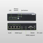 1 x 4 HDMI® Distribution Amplifier CAT5e Extender Kit - TAA Compliant