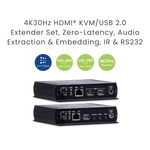 SwiftSync 4K HDMI® USB/Audio/RS232/IR CAT5e/Fiber KVM Extender - TAA Compliant