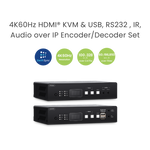 SwiftSync 4K60Hz HDMI® USB/Audio/RS232/IR KVM over IP Encoder/Decoder Set - TAA Compliant