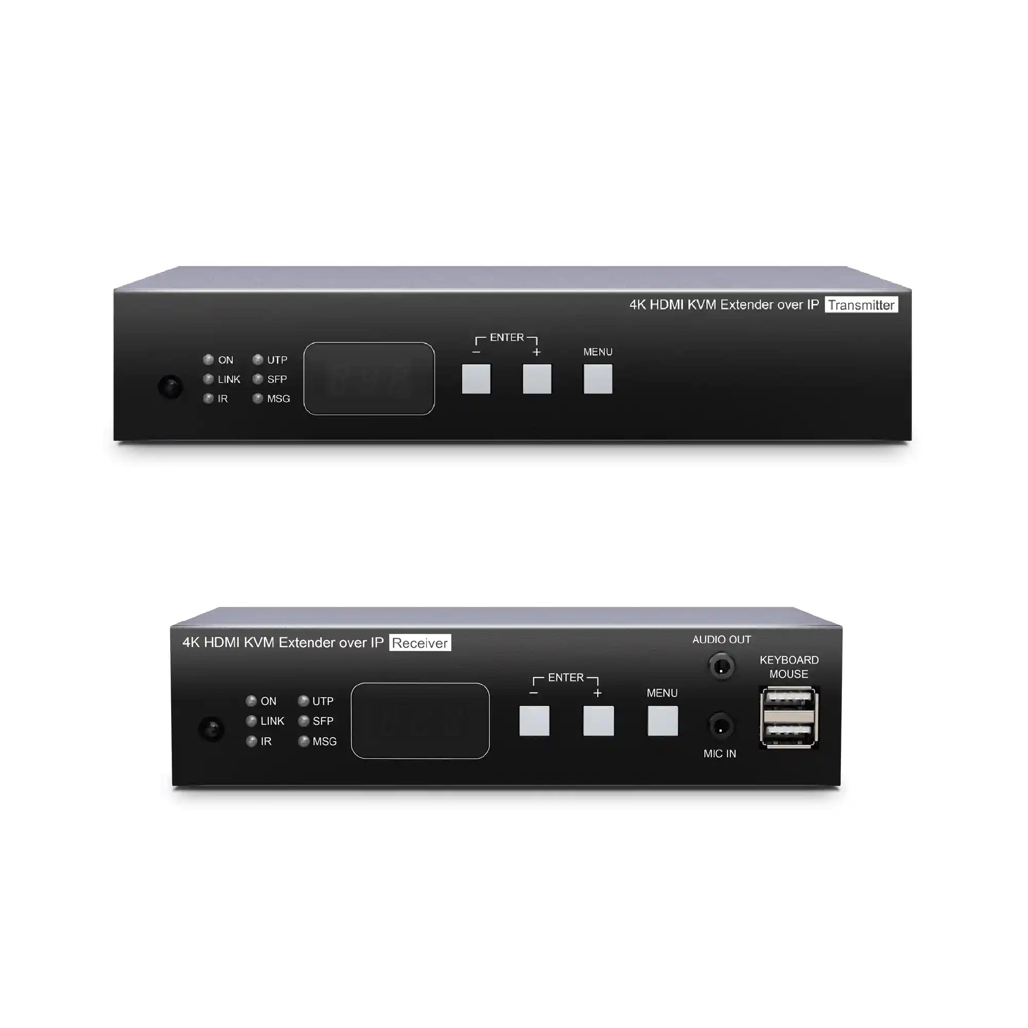 4K HDMI over IP Encoder/Decoder KVM/USB/RS232/IR/Audio over