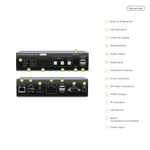 SwiftSync 4K HDMI® KVM & USB, RS232 , IR, Audio over IP Encoder/Decoder Set - TAA Compliant