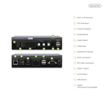 SwiftSync 4K HDMI® KVM & USB, RS232 , IR, Audio over PoE Encoder/Decoder Set - TAA Compliant