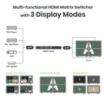 4K60Hz 4x4 HDMI® Seamless Matrix Switcher with Videowall/Multiview Functions - TAA Compliant (Coming Soon)