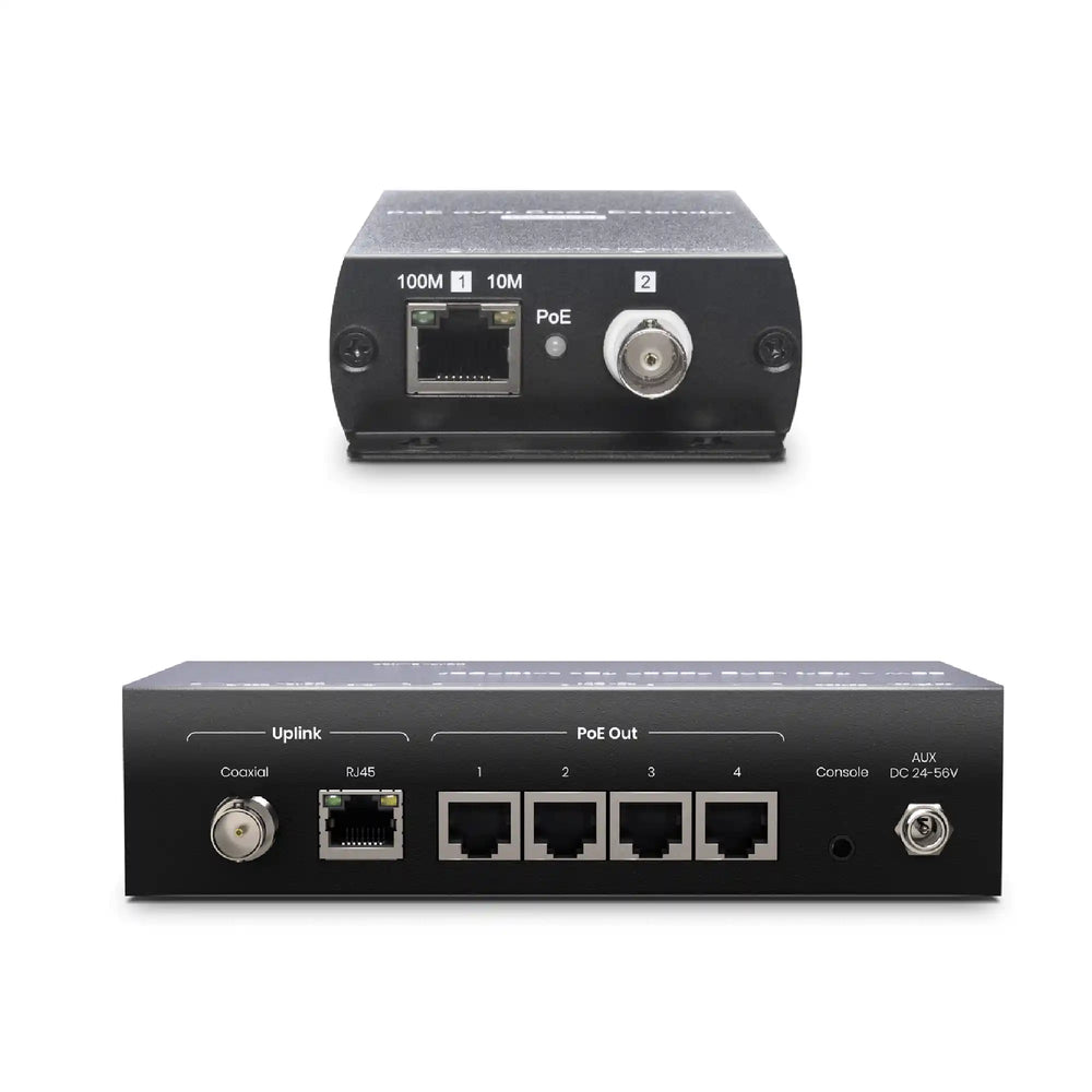 4-Port PoE over Coax Extender